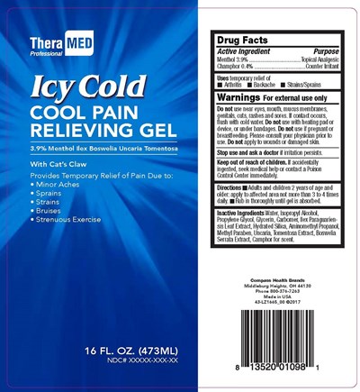 Thera Med Icy Cold Cool Pain Relieving Gel ( 16oz.) (Thera Med Icy Cold Cool Pain Relieving Gel ( 16oz.))